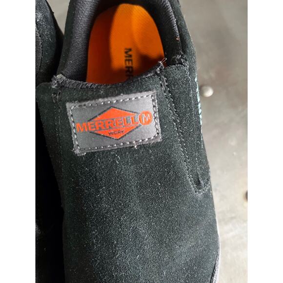 Merrell Women Windoc Steel Toe  Suede waterproof Work  shoes Sz 7.5 Black - Picture 6 of 11